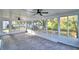 Covered lanai featuring lots of windows for natural light at 7504 Willow Wisp E Dr, Lakeland, FL 33810