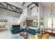 Bright and open living room with high ceilings, modern furnishings, and stylish decor at 9743 Chestnut Ridge Dr, Windermere, FL 34786