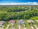 An aerial view showcases a home with a beautiful tree line and neighborhood appeal at 10460 Riva Ridge Trl, Orlando, FL 32817