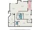 Detailed floor plan showcasing the home's layout, including the living room, kitchen, bedrooms, and balcony at 300 Carolina Ave # 205, Winter Park, FL 32789