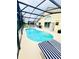 Private screened pool area with lounge chairs for relaxation and entertainment at 318 Langham Dr, Davenport, FL 33897