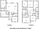 Detailed floor plan showcasing the layout of this two-story home, including room dimensions at 391 Cabello Dr, Davenport, FL 33837