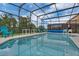 Relaxing screened-in pool area with comfortable seating and a serene view at 391 Cabello Dr, Davenport, FL 33837