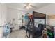 A bedroom with bunk beds and dinosaur-themed decor at 3941 Willowbrook Dr, Edgewater, FL 32141