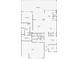 Detailed floorplan showcasing the layout of the home's main level, including the primary suite, kitchen, and living areas at 4265 Foxhound Dr, Clermont, FL 34711