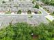 A high-angle view showcases a neighborhood with well-maintained townhomes and landscaped streets, offering community charm at 449 Cruz Bay Cir, Winter Springs, FL 32708