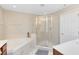 Bathroom with tile flooring and a glass-enclosed shower at 449 Cruz Bay Cir, Winter Springs, FL 32708