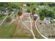 The lot outlined from above emphasizes its vast size, featuring a mix of open space and mature trees at 516 Petes Ln, Davenport, FL 33837