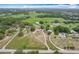 Expansive aerial view of a sprawling property with a long driveway and surrounding greenery at 516 Petes Ln, Davenport, FL 33837
