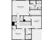 This floorplan shows the layout of the second floor, including the bedrooms, bathrooms, and laundry room at 661 Teviot Rd, Haines City, FL 33844