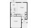 This floorplan shows the layout of the first floor, including the kitchen, dining room, and garage at 661 Teviot Rd, Haines City, FL 33844