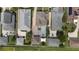 Straight down aerial view of a home with an in-ground pool, garage, and driveway in a residential area at 859 Easley Ave, Winter Garden, FL 34787