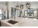 Open concept kitchen features a kitchen island and stainless steel appliances at 859 Easley Ave, Winter Garden, FL 34787
