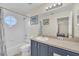 Bathroom with vanity and shower-tub combo at 8622 La Isla Dr, Kissimmee, FL 34747