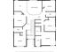 Detailed floor plan showcasing the layout of the upper level with bedrooms, bathrooms, and living spaces at 8622 La Isla Dr, Kissimmee, FL 34747
