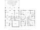 Detailed floor plan layout of a two story home with labeled rooms and dimensions at 8622 La Isla Dr, Kissimmee, FL 34747
