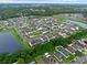 Scenic aerial shot of a community featuring well-maintained homes surrounded by mature trees at 10078 Hampshire Oaks Dr, Orlando, FL 32825