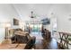 Inviting living room with comfortable seating, and bright light from sliding glass doors at 1126 Villa Ln # 91, Apopka, FL 32712
