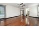Large bedroom with ceiling fan, hardwood floors, and private outdoor access at 140 Seville Chase Dr, Winter Springs, FL 32708