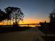 Picturesque lake view at sunset, with a dock visible in the foreground at 15208 Avenue Of The Arbors, Winter Garden, FL 34787
