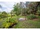 View of fenced backyard with trees at 1550 Kevin Ln, Deland, FL 32724