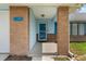 Inviting front entrance with brick columns and address number displayed at 2290 Carson Ln, Deltona, FL 32738