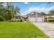 Charming home featuring attached garage, and a beautifully maintained green lawn at 244 Surf Scooter Dr, Daytona Beach, FL 32119