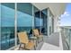 Spacious balcony with seating area offers stunning views at 260 S Osceola Ave # 1406, Orlando, FL 32801
