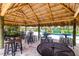 Community pool tiki bar offering stools and tables under a thatched roof at 2924 Protagonist St, Kissimmee, FL 34746