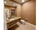 Modern bathroom with granite countertop, vessel sink, and contemporary fixtures at 3235 Brasilia Ave, Kissimmee, FL 34747