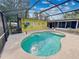 Enjoy this fabulous pool with a screened in area with a yellow wall at 328 E Minnehaha Ave, Clermont, FL 34711