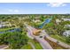An aerial view of the community features manicured landscaping and neighborhood ponds at 3926 Ventura Place, Orlando, FL 32822