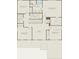 Second-floor floorplan featuring five bedrooms, three bathrooms, a loft, and an upstairs laundry room at 411 Winter Grove Blvd, Winter Garden, FL 34787