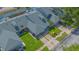 Aerial view of a residential community with well-maintained lawns and private driveways at 4545 Southfield Ave, Orlando, FL 32812