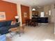 Open-concept layout connecting the living room, dining area, and kitchen, ideal for entertaining and Gathering gatherings at 4778 Vero Beach Pl, Kissimmee, FL 34746