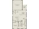 Floorplan depicting the layout of the first floor of the house with garage and covered lanai at 5021 Starling Bird Ln, St Cloud, FL 34771