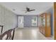 Living room with tiled flooring, ceiling fan and natural light at 517 Ivanhoe Way, Casselberry, FL 32707