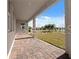 Outdoor patio features brick pavers, pillars, and ample space for outdoor living at 5550 Sabal Dr, St Cloud, FL 34771