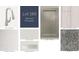 Interior finishes including faucet, countertop, wood flooring, carpet, cabinet, backsplash, and paint samples at 559 Pothos St, Apopka, FL 32703