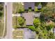 Aerial view of the home in the neighborhood highlighting the backyard landscaping and nearby street at 5604 Astoria Pl, Orlando, FL 32808