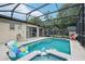 A screened pool with hot tub and patio area, next to the house at 618 Acapulca Way, Altamonte Springs, FL 32714