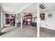 Enclosed sun room with storage shelves, seating, and a dart board on the wall at 618 Acapulca Way, Altamonte Springs, FL 32714