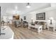 Open-concept living area and kitchen, with lots of natural light, and attractive decor at 7613 Cabana Ct # 102, Reunion, FL 34747