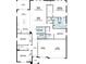 Detailed floor plan showcasing the layout of the first floor including bedrooms, kitchen, and living areas at 842 Creeping Fig St, Apopka, FL 32703