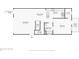 First floor plan showcasing the kitchen, living room, bedroom, and covered patio layout at 8430 Leatherleaf Ln, Orlando, FL 32827