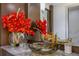 Elegant bathroom featuring a decorative bowl sink, marble countertop, wooden cabinet, and modern design at 11103 Bridge House Rd, Windermere, FL 34786