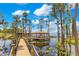 Picturesque dock and gazebo overlooking a tranquil lake, framed by cypress trees at 11103 Bridge House Rd, Windermere, FL 34786