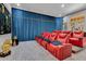 Home theater featuring comfortable seating under recessed lighting, perfect for enjoying movies in style at 11103 Bridge House Rd, Windermere, FL 34786