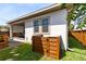 Nice backyard with well-maintained grass, outdoor patio and wood privacy structure at 13334 Beebe Aly, Orlando, FL 32827