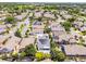 Spacious suburban neighborhood featuring well-maintained homes, lush landscaping, and a golf course in the background at 14423 Tambourine Dr, Orlando, FL 32837